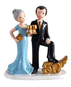 comprar figura para pastel bodas de oro